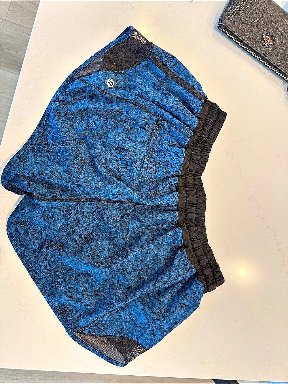 Lululemon Hotty Hot Short II Athletic Shorts Blue & Black